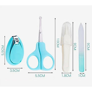 Bấm Móng Tay Trẻ Em, Bộ Dụng Cụ Bấm Móng Cho Bé 4 Chi Tiết, Cắt Móng Tay Tiện Dụng Có Hộp Đựng