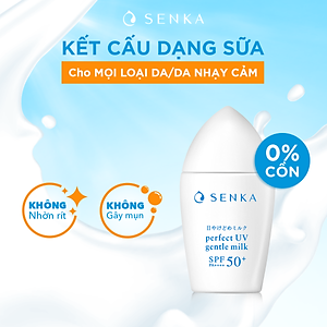 Sữa chống nắng cho da nhạy cảm Senka Perfect UV Gentle Milk A 40ml