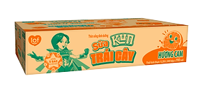 Thùng 48 hộp Sữa trái cây hương cam KUN 110ml/hộp