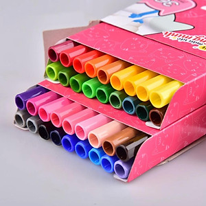 Hộp Bút Lông 36 Màu Fiber Pen Washable - Nét Mảnh Nét To - Colokit SWM-C006 (Mẫu Bao Bì Giao Ngẫu Nhiên)