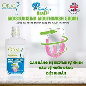 NƯỚC SÚC MIỆNG HỖ TRỢ ĐIỀU TRỊ KHÔ MIỆNG, CHUYÊN DÙNG CHO NGƯỜI KHÔ MIỆNG ORAL7 500ml