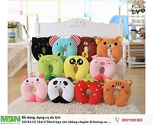 Gối kê cổ chữ,  Gối tựa cổ bông đi máy bay Ô tô du lịch Chống Mỏi Cổ Làm Việc Văn Phòng Hay Đi Du Lịch - Giao ngẫu nhiên