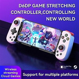 Gamepad Tay Game Không dây Bluetooth D6 đa nền tảng cho máy tính - điện thoại - máy game Console hàng nhập khẩu
