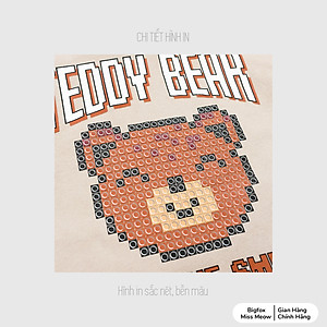 Áo nỉ cho bé gái BIGFOX MISS MEOW size đại mùa thu đông có mũ giữ ấm in Gấu kiểu Hàn cỡ trẻ em 7-15 tuổi 30kg 45kg 1975