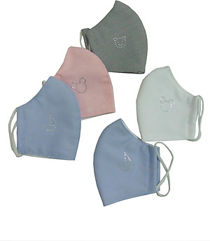 COMBO 5 KHẨU TRANG TRẺ EM KHÁNG KHUẨN 2 LỚP VẢI COTTON ÁNH MINH_KTTEAM