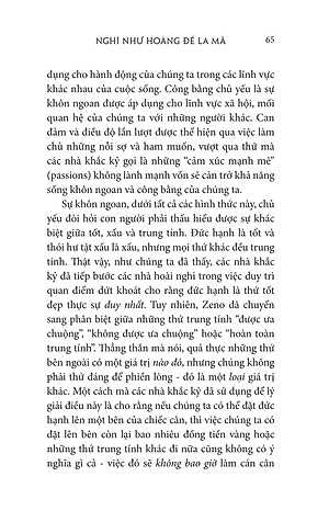 Sách Nghĩ Như Hoàng Đế La Mã - Triết Lý Khắc Kỷ Của Marcus Aurelius