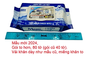 Khăn Ướt Lau Bếp Matinee - 80 tờ khăn to và dày (gói mới)