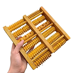 Bàn lăn massage chân bằng Gỗ cao cấp, Cây lăn chân 6 thanh Gỗ siêu tiện dụng-CG001-Massage-ChanGo