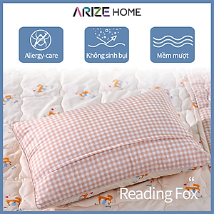 Vỏ Gối ARIZE Vải Microfiber Họa Tiết Dễ Thương Kích Thước 50x70cm (01 Cái)