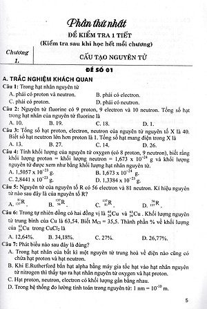Sách tham khảo- Tuyển Tập Đề Kiểm Tra Môn Hóa Học 10 (Biên Soạn Theo Chương Trình GDPT Mới)_HA