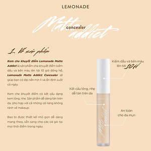 Che Khuyết Điểm Lemonade Matte Addict Concealer 3g