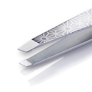 Nhíp Inox Nhổ Lông Mày Đầu Xéo Cao Cấp KỀM NGHĨA N.426 - Hoa Văn