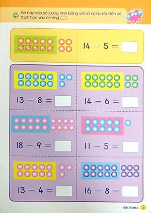 Tủ Sách Tư Duy Toán Học HQ - Bé Làm Quen Phép Trừ Có Nhớ