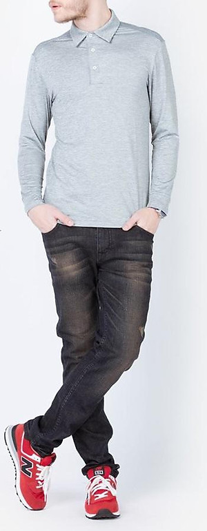 Áo Thun Dài Tay Nam Màu Xám ALIGRO ALGAPD002