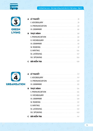 Sách Bài tập tiếng Anh lớp 12 Global Success, 4 kỹ năng (Có đáp án) – Tập 1– ThS Lê Vy Vivian