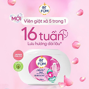 Túi Viên giặt xả arFUM 5 trong 1 MỚI lưu hương lâu 16 tuần, khử khuẩn 99% - (6 Viên/ Túi)