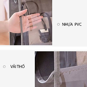Túi bảo quản túi xách chống bụi 6 ngăn hàng chuẩn dày dặn