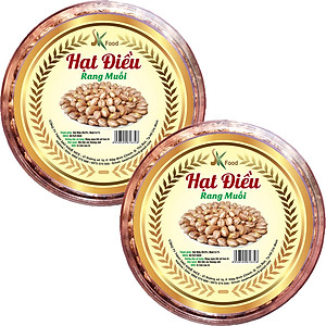 1KG HẠT ĐIỀU VỎ LỤA RANG MUỐI XẾP HOA CAO CẤP THƯƠNG HIỆU SK FOOD