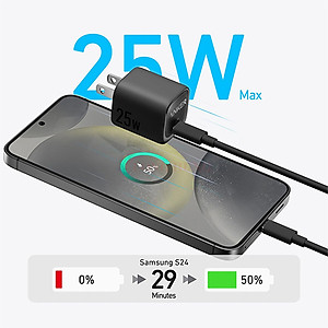 Cốc sạc Anker Zolo 1Type-C 25W PIQ 3.0 A2656 - Hàng chính hãng