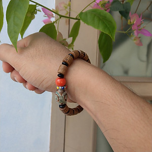 Vòng đeo tay gỗ Tây Tạng cho Nam và Nữ - T0214
