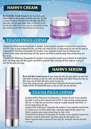 Kem hahn’s peptide trẻ hoá và tái tạo da- Han's peptide revi cell youth cream 50g