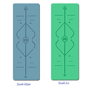 Thảm Yoga Cao Su Định Tuyến PU (Tặng kèm Túi đựng Thảm Và Dây Buộc Thảm)