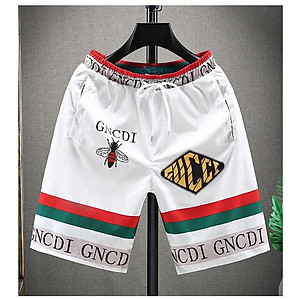 Quần short đùi GNCDI thời trang nam cao cấp TC với họa tiết in con ong và họa tiết sọc trên ống quần hợp thời trang-k021