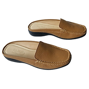 Dép Sục Nữ Da Bò Thật BIGGBEN Cao 3 phân SBN45