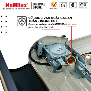 Bếp Gas Mini NaMilux NH-032PS│Đầu Đốt Cyclone│Tiết Kiệm Gas│Van Ngắt Gas An Toàn│Công Suất 2.4Kw │Hàng Chính Hãng