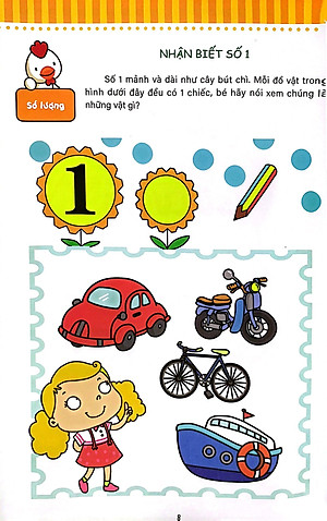Sách Toán Học Cho Trẻ Mẫu Giáo: Lớp Mầm 1