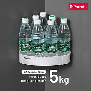 Kệ nhà tắm để đồ đa năng, giá để đồ vật dụng góc nhà tắm nhà bếp cao cấp Parroti Trophy TP-G01