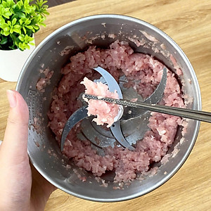 Máy Xay Thịt inox Haatz CIM382 - 2 Cối 2,5L, 500W Kèm Phụ Kiện Đánh Ruốc - Hàng Chính Hãng Bảo Hành 2 Năm