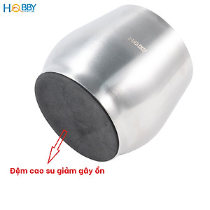 Chày cối inox 304 không rỉ có đế giảm ồn và nắp Hobby home decor CI1