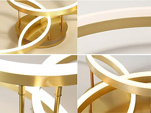 Đèn trần PAPE với 3 chế độ ánh sáng hiện đại trang trí nội thất sang trọng kèm điều khiển [ ẢNH THẬT 100% ].