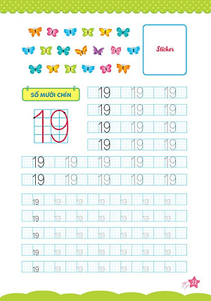 Sách Cùng Khủng Long Học Nét Cơ Bản Quyển 2 (Chữ Số Đầu Tiên) Bé Trai