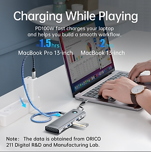 Bộ Chuyển Đổi Card Âm Thanh USB 2.0 ORICO-SC2-BK-BP  Sang Mic + Loa - Hàng chính hãng