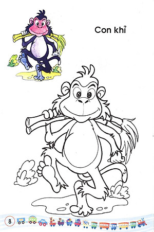 Sách Bé Tập Tô Màu: Các Loại Thú (Tập 1)