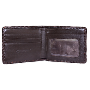 Ví nam da cá sấu đan viền bụng nhiều màu HJ92254-2711-2712-2713-2715 