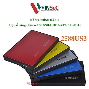 Hộp Đựng Ổ Cứng Di Động HDD Box ORICO USB3.0/2.5 - 2588US3 Nhựa Cứng - Hàng Chính Hãng