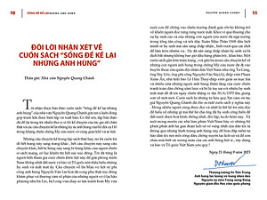 SỐNG ĐỂ KỂ LẠI NHỮNG ANH HÙNG - Câu Chuyện Cảm Động Về Những Người Anh Hùng Cao Thượng, Bình Dị, Sống Mãi Trong Lòng Dân
