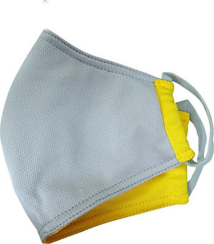 Khẩu trang nhỏ chống nắng UPF50+ vàng Zigzag MAS00105