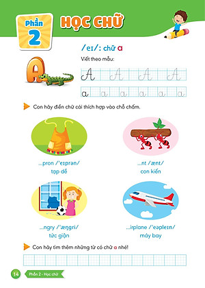 Sách Hành Trang Giúp Con Tự Tin Vào Lớp 1 - Quyển 4: Cùng Con Học Tiếng Anh