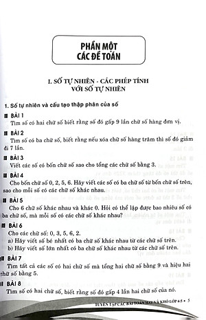 Tuyển Tập Các Bài Toán Hay Và Khó Lớp 4-5 (Theo Chương Trình Giáo Dục Phổ Thông Mới)