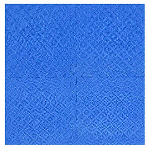 Bộ 4 tấm Thảm xốp trải sàn cho bé ECOBABY, thảm xốp eva đạt tiệu chuẩn Mỹ và Châu Âu - kích thước 1 tấm 60x60cm, độ dày 1cm - màu xanh dương