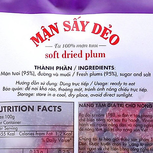 Mận Sấy Dẻo Vinamit (100g)