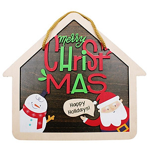 Bảng Gỗ Treo Tường Trang Trí Giáng Sinh - Bách Mộc - Nhà Tuyết