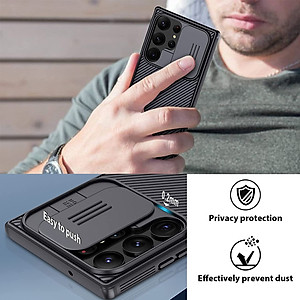 Ốp Lưng Nillkin cho Samsung Galaxy S23 Ultra Với Nắp Trượt Camera bảo vệ , chống shock Nillkin CamShield Pro - Hàng chính hãng