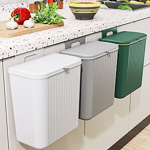 Thùng Đựng Rác Treo Tường Thông Minh Treo Tủ Bếp Có Nắp Trượt – Hàng Chính Hãng [Được đồng kiểm]