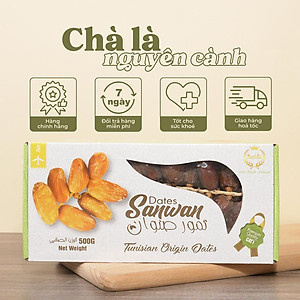 Chà Là sấy khô nguyên cành Tunisia (hộp 500gr)