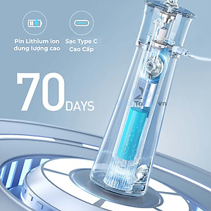 Máy tăm nước cầm tay Fairywill F30, phiên bản nâng cấp với sạc Type C và lõi lọc nước độc quyền